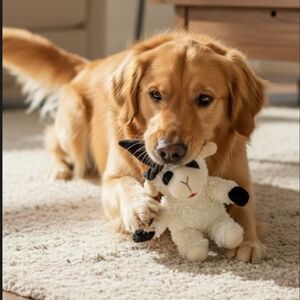 Halloween Lamb Chop with Witch Hat, Plush Dog Toy